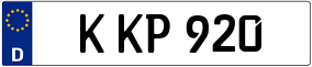 Trailer License Plate
